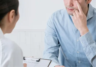 目の不快感を感じる方